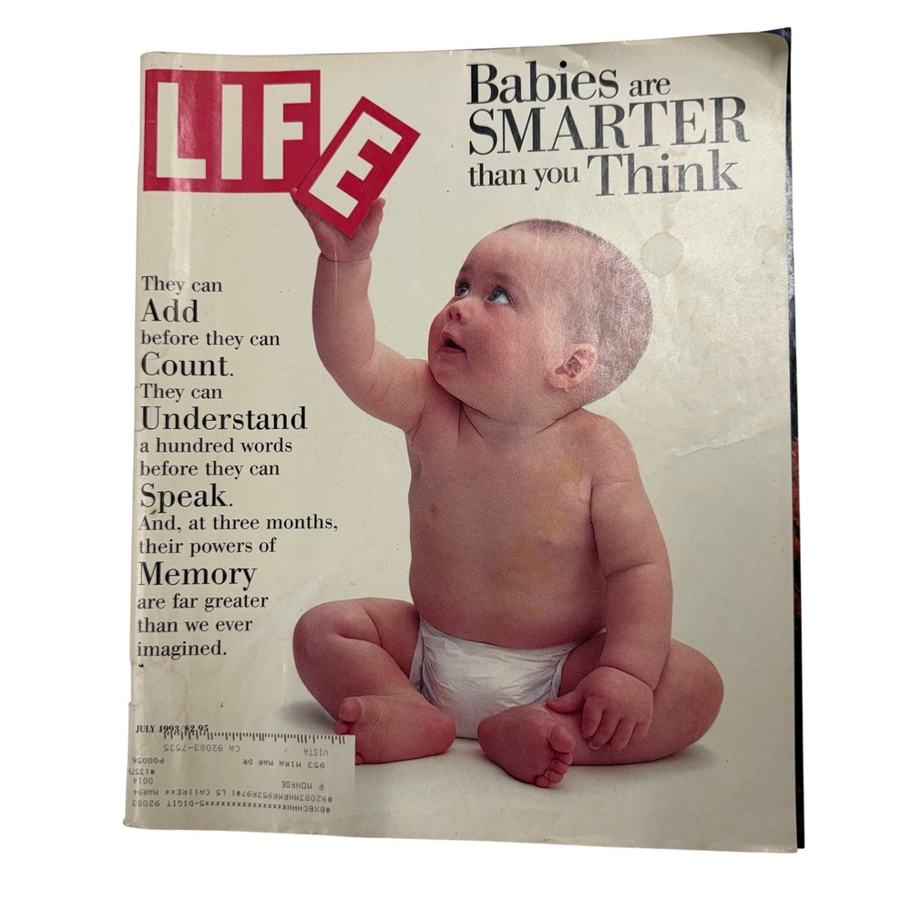 Vintage LIFE Magazine July 1993 Babies are Smarter than you Think Collectible